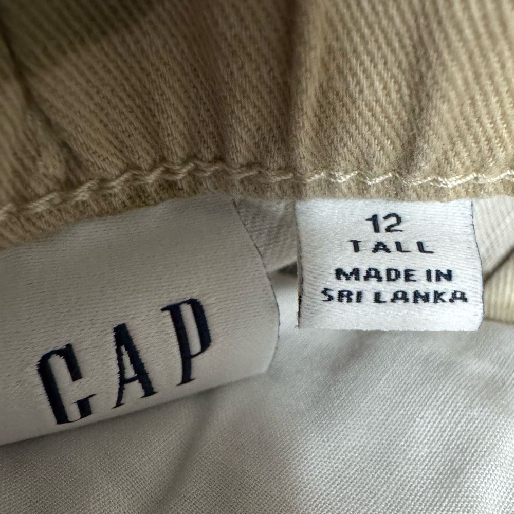 Gap Girlfriend Utility Joggers Light Camo Cargo Pants Size 12 Tall Y2K Aesthetic - Picture 2 of 13